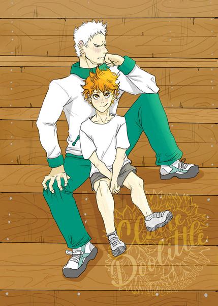 Haikyuu Print Aone x Hinata 5 x 7 – Claire Doolittle Illustration