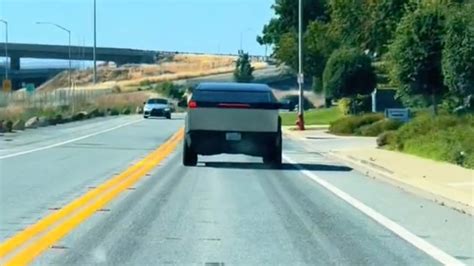 Tesla Cybertruck Spotted With Rear Light Bar