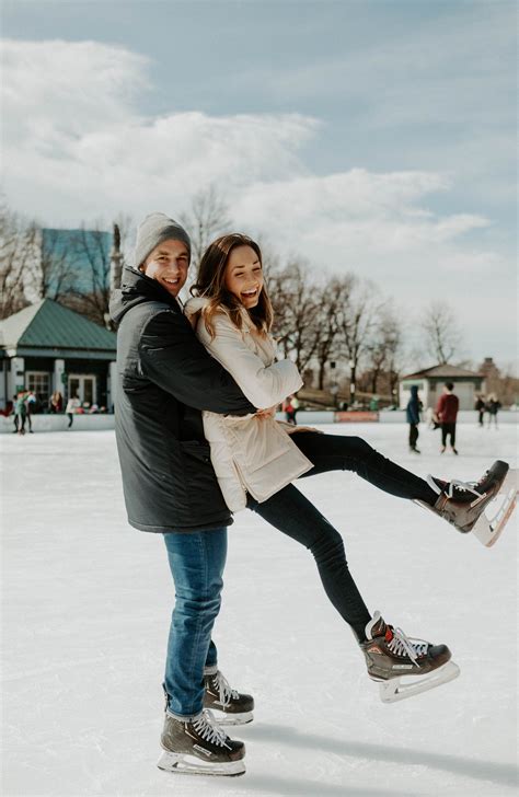 Cute Couples Ice Skating