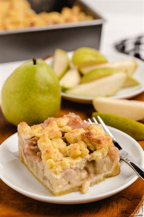 PEAR COBBLER - Butter with a Side of Bread