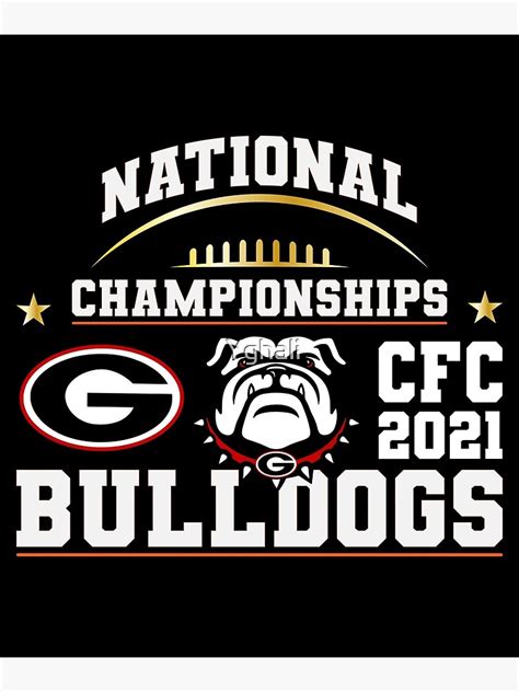 "Georgia Bulldogs National Championships" Poster for Sale by Yghali ...