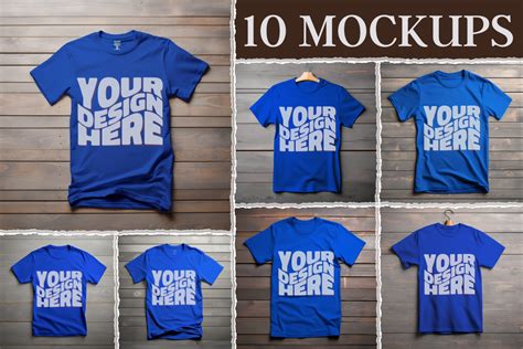 10 Royal Blue T-Shirt Mockup Graphic by Simon Gutierrez Muñoz ...