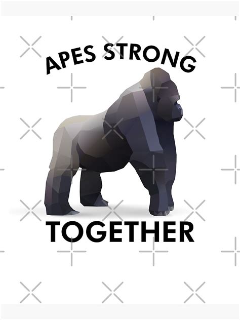 "Apes Together Strong Meme" Photographic Print for Sale by johnta17 | Redbubble