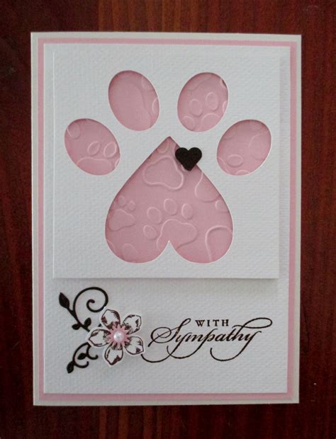 Loss of a Pet - Sympathy Card :'( | Handgefertigte karten, Kartenideen, Basteln