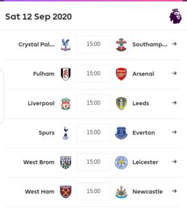 Epl Fixtures 2021 - SOCCER: English Premier League fixtures 2020-21 ...