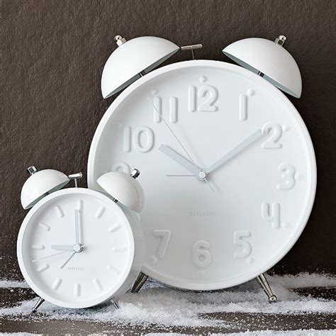 Ceramic White Alarm Clock - Modern - Alarm Clocks - by West Elm