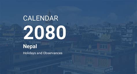 Year 2080 Calendar – Nepal