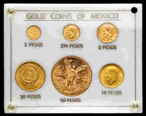 A Mexico 6 Gold Coin Set