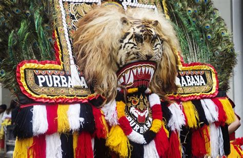 Surabaya, Indonesia, the Traditional Reog Dance. Stock Image - Image of traditional, asia: 242153151