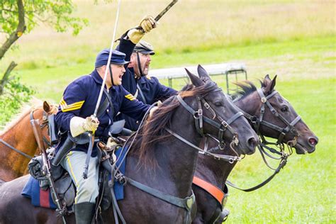 Union Cavalry Charge | The Union cavalry charge during the G… | Flickr