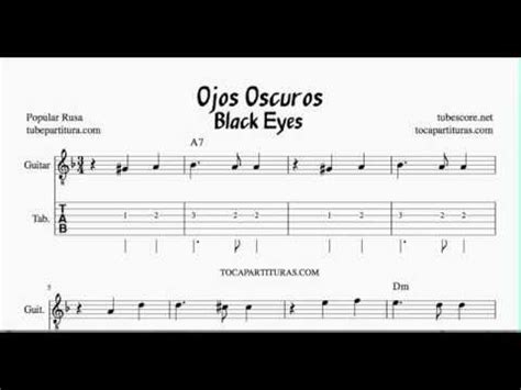 tubescore: Dark Eyes Tab Sheet Music for Guitar Russian Folk Song