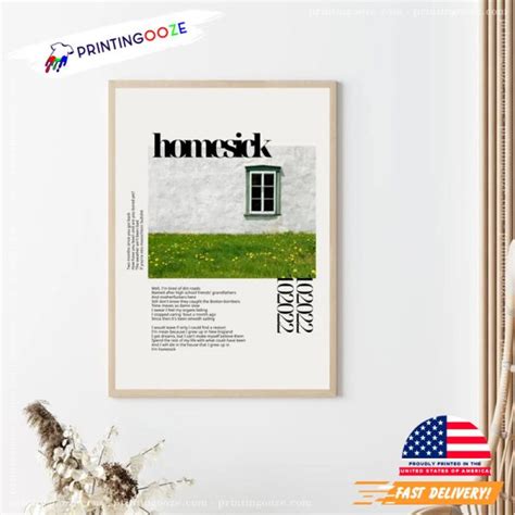 Homesick Lyric Noah Kahan Album Poster - Unleash Your Creativity