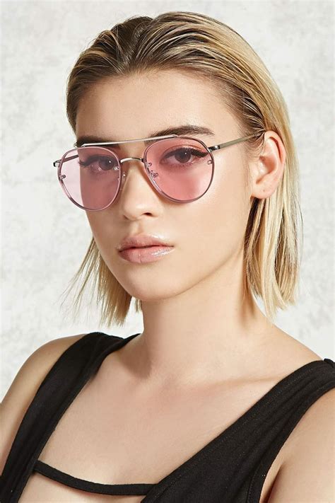 pink-tinted-avaitor-glasses | Fashion eyeglasses, Tinted aviator sunglasses, Womens glasses