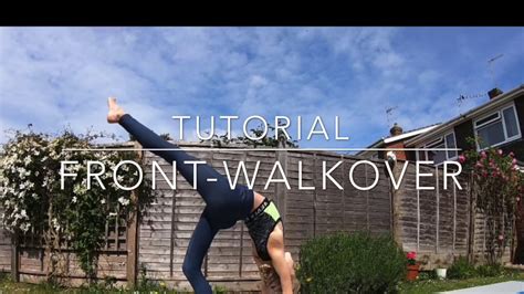 How to do a Front Walkover: Tutorial - YouTube