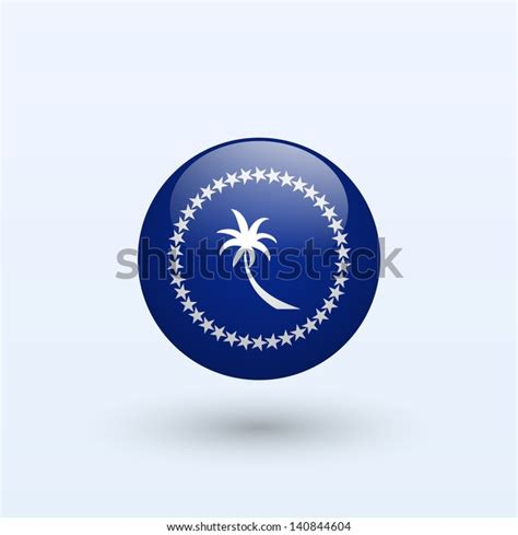 Chuuk Round Flag Vector Illustration Stock Vector (Royalty Free) 140844604