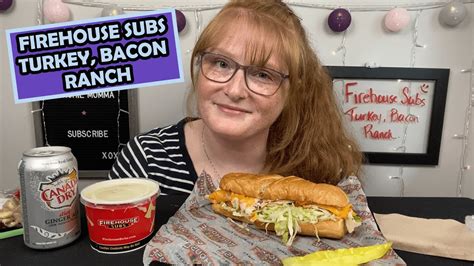 FIREHOUSE SUBS *TRYING* TURKEY, BACON RANCH SUB MUKBANG - YouTube