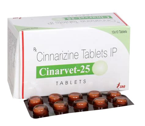 Cinnarizine 25mg, Packaging Type: Strips, Rs 45 /strip Sag Health Science Private Limited | ID ...