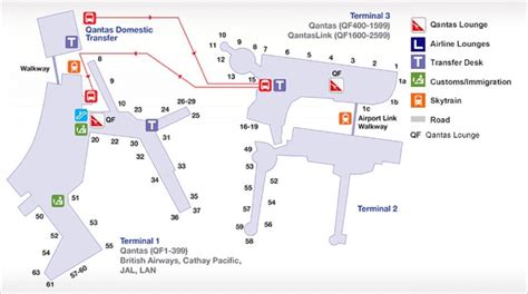 Sydney airport map - Map of sydney airport (Australia)