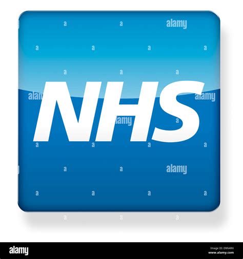 NHS logo as an app icon. Clipping path included Stock Photo - Alamy