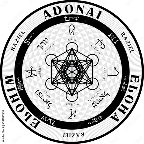 Vector Grand Seal of Angelic Protection Angels Archangels Magic ...