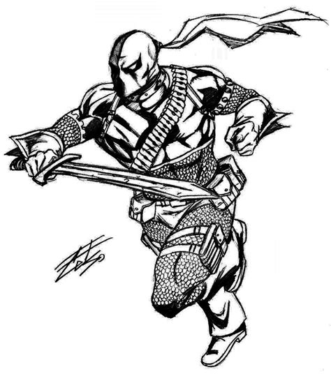 Deathstroke's assault by celsohenrique on DeviantArt