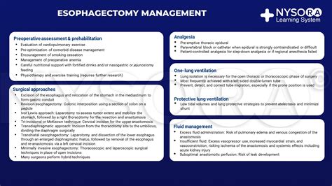 Esophagectomy management - NYSORA | NYSORA