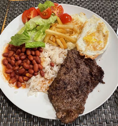 My favorite home cooked meal! Churrasco with all my favorite sides 🤤 ...