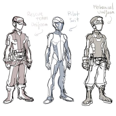 Sketch 113 : Crew Uniform by ManiacPaint on DeviantArt