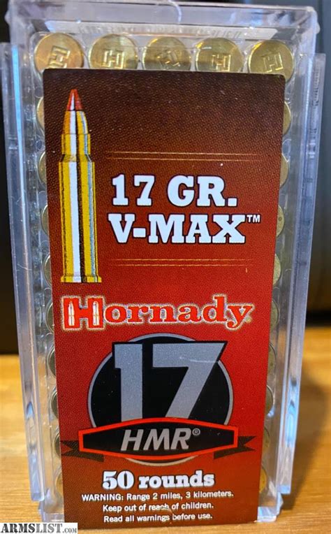 ARMSLIST - For Sale: .17 HMR Ammo