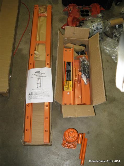 Harbor Freight 12 Ton Shop Press Unboxing | For B Bodies Only Classic Mopar Forum