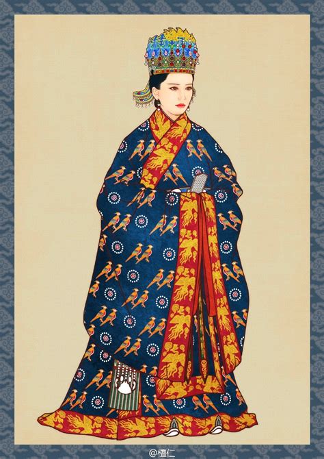 长安月 (Formal chinese hanfu for empress in Ming dynasty...)