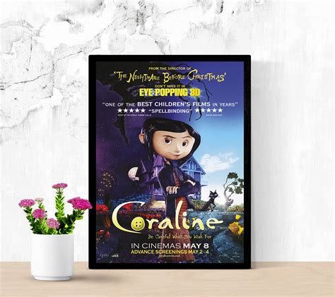 Coraline Movie Poster Movie Poster Art Vintage Film Art - Etsy