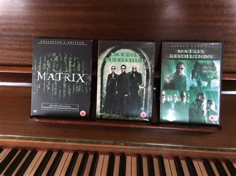 THE MATRIX TRILOGY DVD's, Matrix Reloaded, Matrix Revolutions, Collector Edition £4.06 - PicClick UK