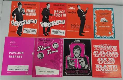 8 VARIETY SHOW time theatre programmes 1960s 1970s Roy Castle Mike Yarwood etc. £15.00 - PicClick UK