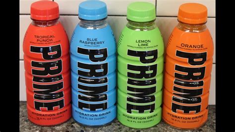 PRIME Hydration Drink: Tropical Punch, Blue Raspberry, Lemon Lime ...