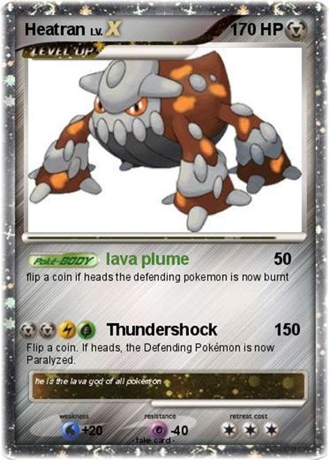 Pokémon Heatran 721 721 - lava plume - My Pokemon Card