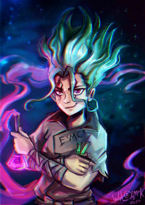 ArtStation - Senku - dr.Stone fan art