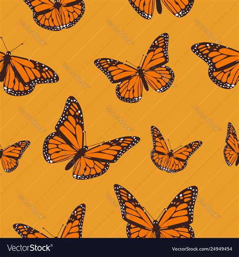 Orange butterfly monarch on a light Royalty Free Vector