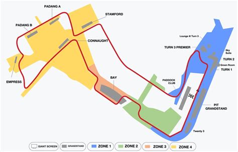 Singapore F1 Track & Grandstand Guide | Marina Bay Circuit | Marina Bay ...