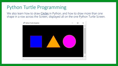 Python Turtle Graphics – Drawing Multiple Shapes – Passy World of ICT