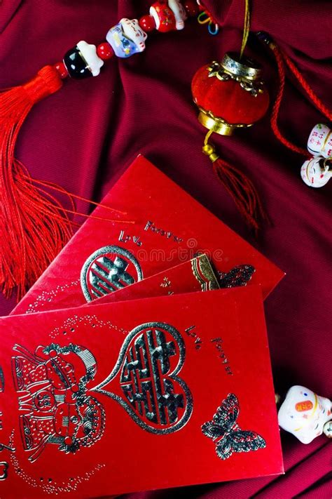 Angpao and Chinese Lanterns on a Red Background. Stock Photo - Image of ...