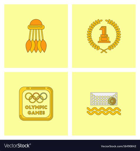 Set of olympic game design Royalty Free Vector Image