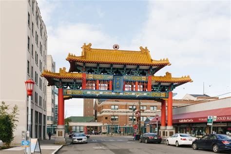 Chinatown Gate Seattle Washington Editorial Stock Photo - Image of ...