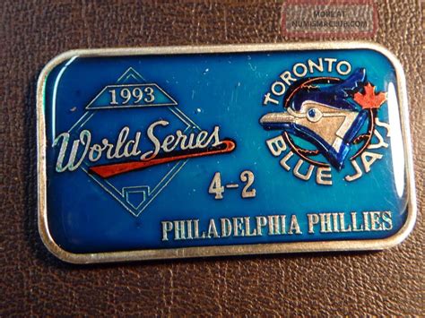 1993 Baseball World Series, Toronto Blue Jays 1 Oz. 999 Siver, Enameled ...