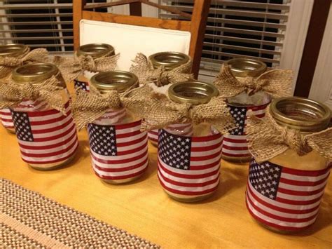 Pin by REBECCA MILLER on Patiotic | Veterans day gifts, Mason jar crafts, 4th of july decorations