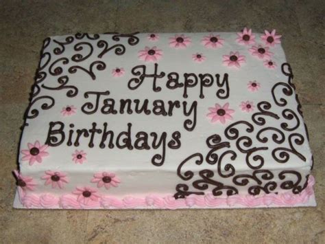 January Birthdays Cake on Cake Central Birthday Sheet Cakes, Happy ...