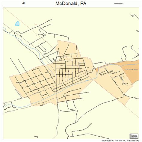 McDonald Pennsylvania Street Map 4246072