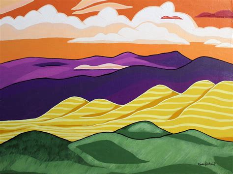 Landscape Colorado Mountain Abstract Art Original Wall Art | Etsy in ...