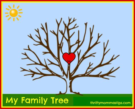 Adoption and Family Tree Free Printable - Thrifty Mommas Tips