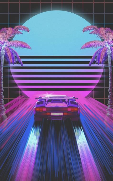 80s Synthwave Retro iPhone Wallpapers - Wallpaper Cave